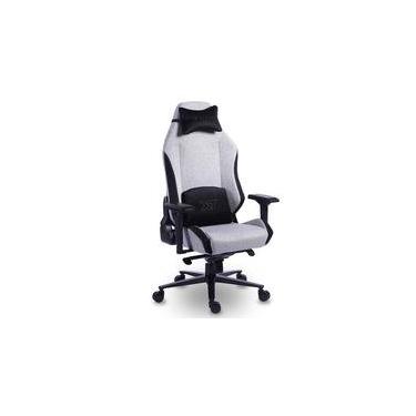 Imagem de Cadeira Gamer XT Racer Draco NR17, Até 120kg, Com Almofadas, Reclinável, Descanso de Braço 4D, Preto e Cinza - XTR-065