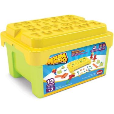 Imagem de Massa para Modelar Criativa BOX Massinha Alfabeto 16 Peças - Dismat