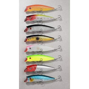 Imagem de Kit 10 Iscas Artificiais Meia Água 9,5cm 12g - Congratulations Store