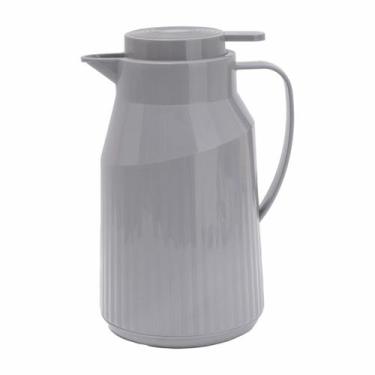 Imagem de Garrafa Térmica 1L Cinza Claro Ampola Vidro - Quente e Frio Berlim SM-