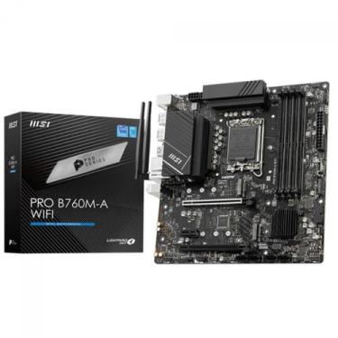 Imagem de Placa Mãe MSI PRO B760M-A WIFI, Chipset B760, Intel LGA 1700, mATX, DD