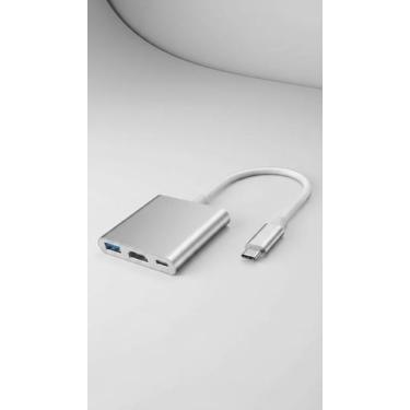 Imagem de Hub USB-C 4K HDMI 3 em 1 com USB 3.0 e PD - Congratulations Store
