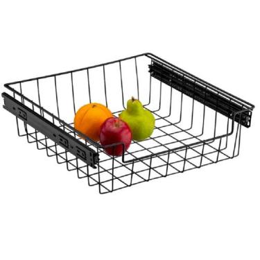 Imagem de 0866 Gaveta Fruteira Deslizante Baixa 470mm Preta Schmitt 27590