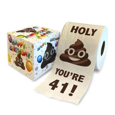 Imagem de Papel Higiênico Impresso TP - Brincadeira de 41º Aniversário, 500 Folh