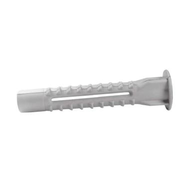 Imagem de Bucha de Nylon Universal N graus 8 com Aletas Antirotação Branco Worker Fixação em Todos os Tipos de Base 100PEÇAS
