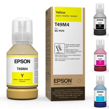 Imagem de Frasco de recarga de tinta Epson Johnson Plastics Plus T49M Amarelo 14