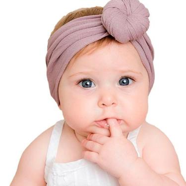Imagem de Faixa de Bebe Iinfantil Recém Nascido Turbante Menina - - anjo da mamã