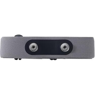 Imagem de Rich Green Valley Alça peitoral à prova de suor, pulseira de substituição para monitor de frequência cardíaca serve para Polar H7 H9 H10 Wahoo Tickr Garmin HRM Coospo Correia peitoral cinza padrão