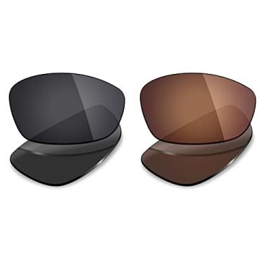 Imagem de 2 pares de lentes polarizadas de substituição da Mryok para óculos de sol Oakley Blender – Opções
