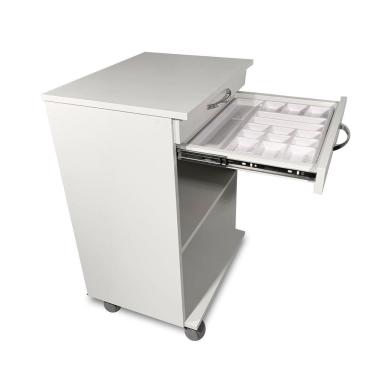 Imagem de Mobiliário Odontológico - Carrinho com 1 gaveta e 2 nichos