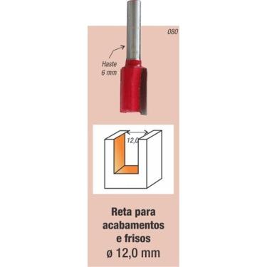 Imagem de Fresa Tupia Paralela 12mm Haste 6mm