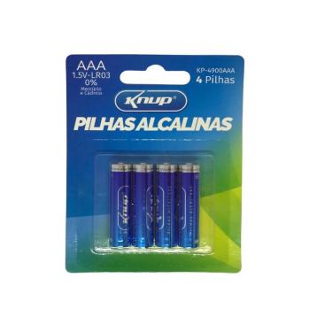 Imagem de Pilhas Alcalinas Aaa 4 Unidades 1.5V Kp-4900Aaa Knup