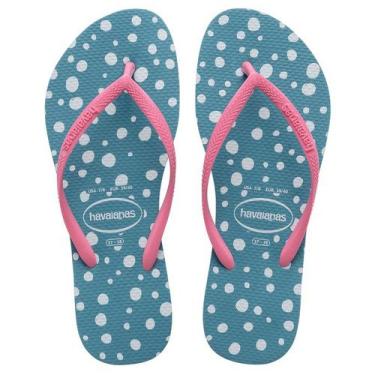 Imagem de Chinelo Havaianas Feminino Slim Harmony Fc - Azul Náutico