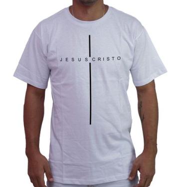 Imagem de Camiseta Masculina Evangélica Cristo Ref1 - 100% Algodão - Atelier Do