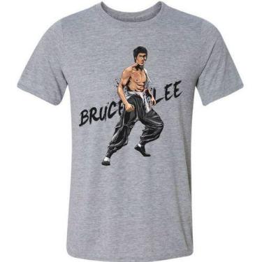 Imagem de Camiseta Camisa Bruce Lee Dragão Filme Luta Nerd Geek Anime - Hippo Pr