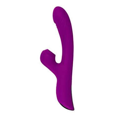 Imagem de Vibrador Com Sucção Clitóris Estimulador Feminino Ponto G de Aquecimento Massageador Sexual 10 Velocidades Zatla (Roxo)