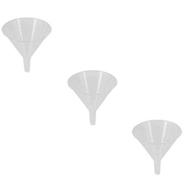 Imagem de Funil de plástico com 5 cm de diâmetro para fins gerais, arte de cozinha de carro de laboratório, ferramentas de casa, areia líquida – conjunto de 3