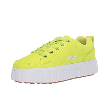 Imagem de Fila Tênis feminino Sandblast Low, Amarelo de segurança/amarelo de segurança/branco, 38