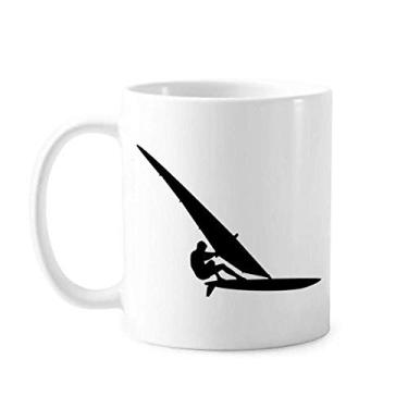 Imagem de Caneca de jogador de veleiro de esportes surfe cerâmica xícara de café porcelana louça