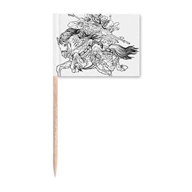 Imagem de Marcador de palito de dente de The Romance Three Kingdoms Masterpiece Decoração de festa