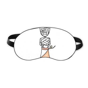 Imagem de Egito Múmia Horus Pig Hat Sleep Eye Shield Soft Night Blindfold Shade Cover