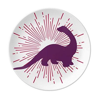 Imagem de Tamanho do corpo, altura animal, presa, prato decorativo de porcelana, salver, louça de jantar