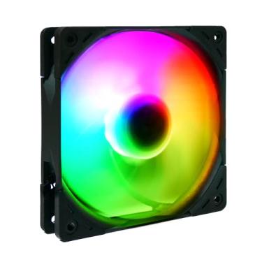Imagem de Scythe Ventilador ARGB Kaze Flex de 120 mm, capa silenciosa para PC de jogos, PWM 300-1800 RPM, sem controle incluído, pacote único