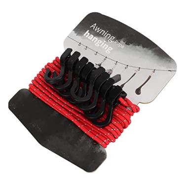 Imagem de Varal de Secagem de Roupas de Acampamento Multifuncional Portátil Fluorescente de Visão Noturna Antiderrapante para Resgate Em Caminhadas (Vermelho)