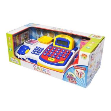Imagem de Caixa Registradora Infantil Completa Inclui Acessórios Dm Toys Dmt3816