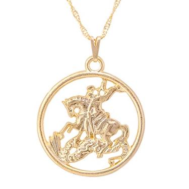 Imagem de Colar São Jorge 30mm - Sunshine Cristais Cor:Ouro