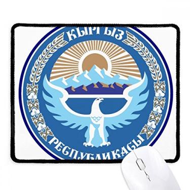Imagem de Mousepad com emblema nacional da Ásia do Quirguistão Tapete de borracha para jogos