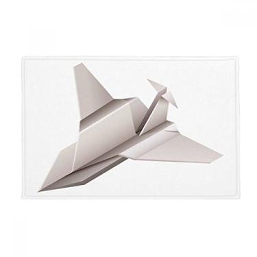 Imagem de DIYthinker Origami Tapete geométrico abstrato padrão aeronáutico tapete antiderrapante para porta de banheiro