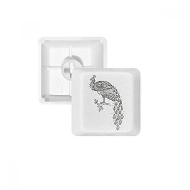 Imagem de Kit de atualização para jogos com teclado mecânico PBT de pavão colorido com pintura de pássaro