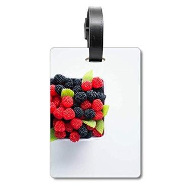 Imagem de Imagens de frutas vermelhas temperadas para fotografia, mala, etiqueta, cartão de bagagem, etiqueta para pendurar