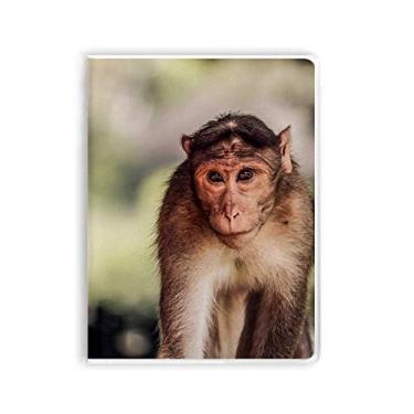 Imagem de Diário de capa macia para caderno de animais selvagens com organismo terrestre macaco