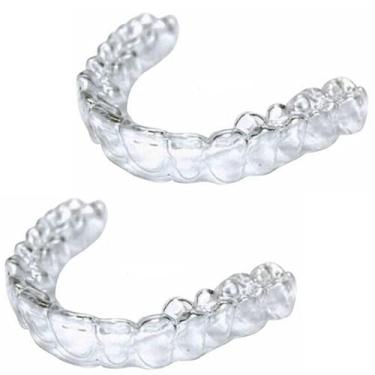 Imagem de Mountain Placas Anti Bruxismo Dental Termo-Moldável com Estojo Higiênico - Adulto - Transparente - Guarda-Dentes