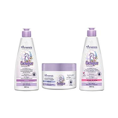 Imagem de Kit Arvensis Cachinhos Ondulados e Cacheados Sh + Atvd + Msc