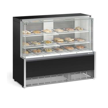 Imagem de Vitrine Estufa Gelopar com Bandeja 140 cm Preto 50-60Hz 220V MEQA-140R
