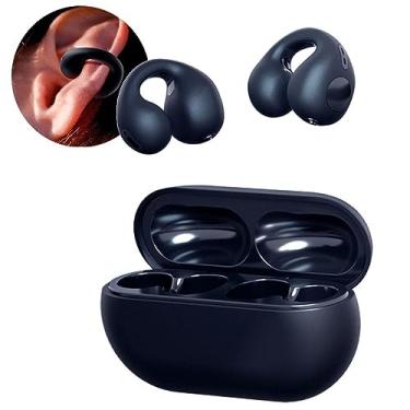Imagem de Fones de ouvido de condução óssea,Fones de ouvido de condução óssea com clipe de orelha - Fones de ouvido 5.3, fones de ouvido invisíveis, microfone embutido, classificação IPX4, fones de Caneem