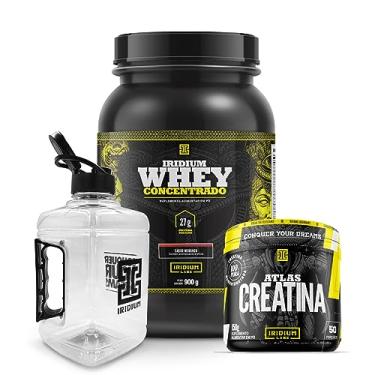 Imagem de Kit Whey Protein Concentrado + Creatina Atlas 150g + Galão 1,5L- Iridium Labs sabor:Doce de Leite