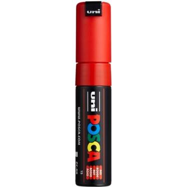 Imagem de Posca Marcador de tinta acrílica, ponta larga PC-8K, vermelho (PX148890000)
