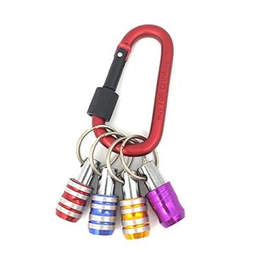 Imagem de Conjunto de chaves de chave de fenda de aço inoxidável com barra de extensão de chaveiro, adaptador de parafuso de broca portátil, adaptador de parafuso de extensão de liberação rápida