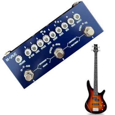 Imagem de Pedal de Efeito M-Vave Cu-be Baby,Guitarra elétrica multifuncional portátil combinada pedal de efeitos com reprodução de música (para baixo)