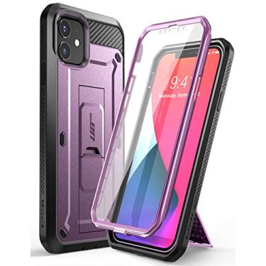 Imagem de SUPCASE Capa Unicorn Beetle Pro Series para iPhone 12 Mini (versão 2020) 5,4 polegadas, protetor de tela integrado com coldre robusto de corpo inteiro (violto)