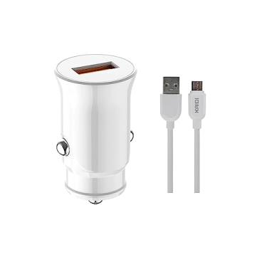 Imagem de Carregador Veicular Micro USB V8 KAIDI KD-501S Turbo 18W Carregamento Rápido QC 3.0