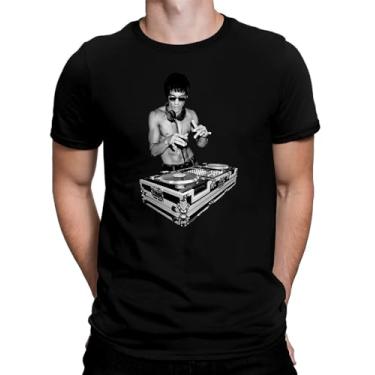 Imagem de Camiseta Bruce Lee Dj Camisa Geek