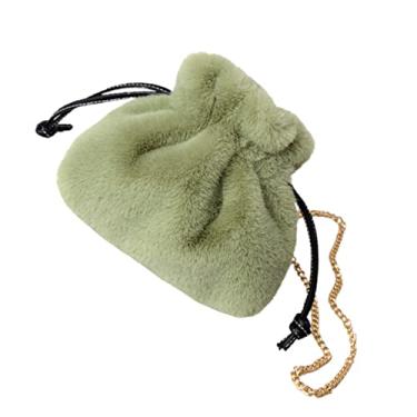 Imagem de SOIMISS 3 Pecas bolsa de pelúcia bolsas de mensageiro para mulheres tiracolo feminino Sacos de armazenamento Bolsa de ombro saco de corrente saco de cordão ar livre Bolsas de ombro Compras