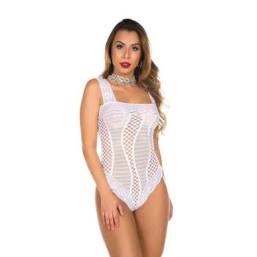 Imagem de Fantasia Body Núpcias Branco Pimenta Sexy 8213