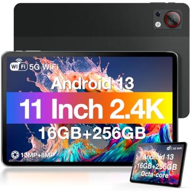 Imagem de DOOGEE Tablet Android T30S 2.4K de 11 polegadas, tablet Android 13 com Octa Core, 16 GB de RAM, 256 GB de ROM, 8580 mAh, câmera dupla de 13 MP, 4 alto-falantes, WiFi 5G + 4G LTE, BT5.0, GPS, preto