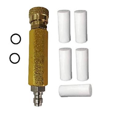 Imagem de Flylock Filtro de ar de bomba manual PCP de alta pressão Sparator de água e óleo com conexão rápida fêmea e macho (versão simples), dourado